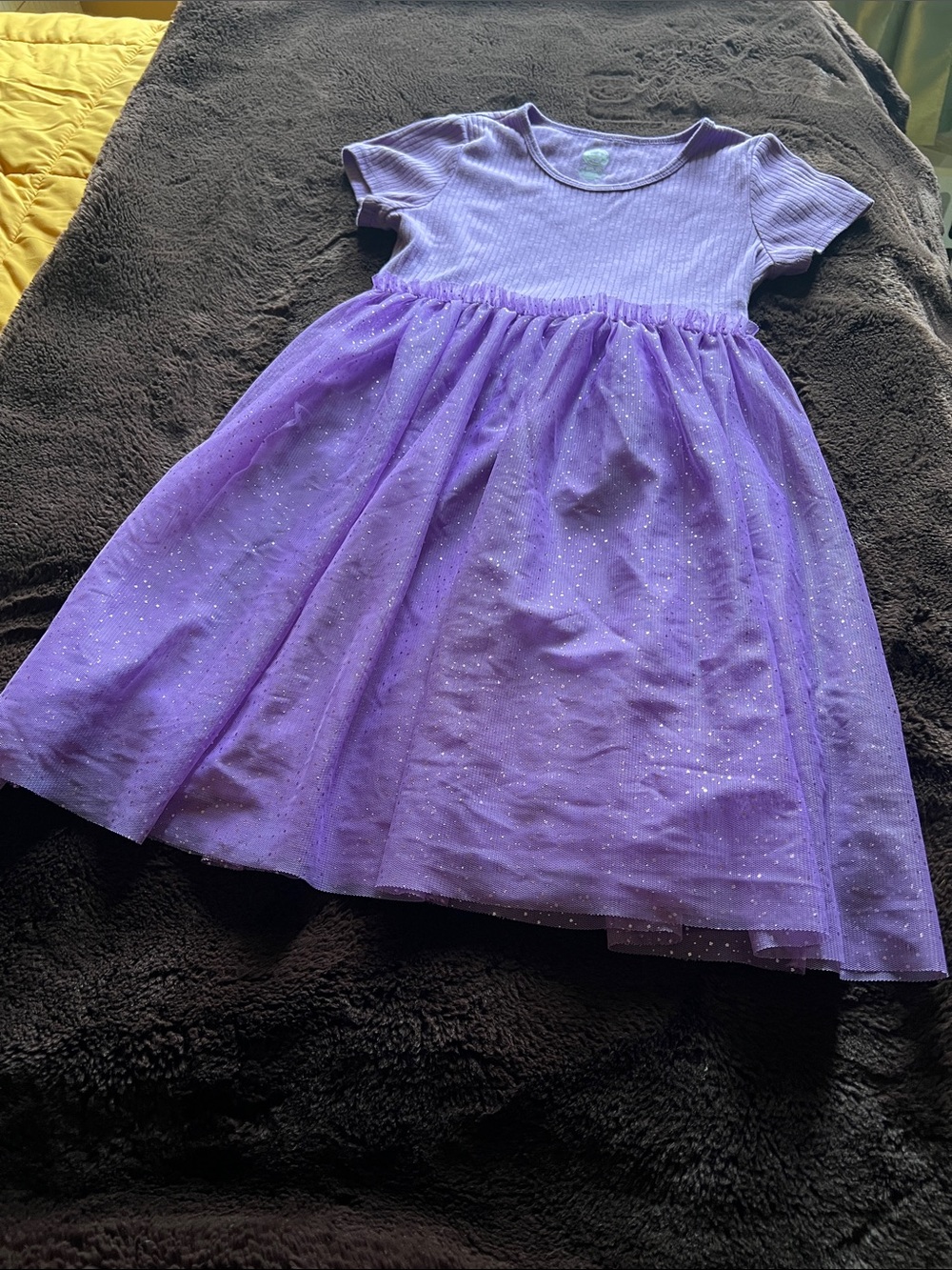 wonder nation Lavender Sparkle Tulle Dress